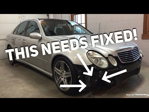 We replaced the headlight control module on our E55 AMG (part 2)