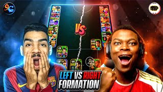 LEFT vs RIGHT SIDE FORMATION 🤣🤣 | 9AL GAMES x MACKIE PES HD