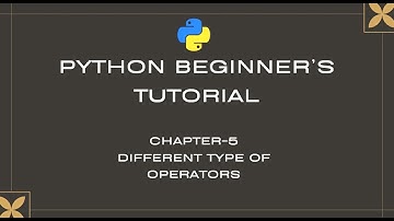 5. Different types of Operators