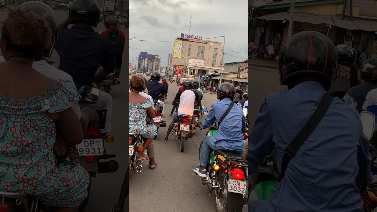 Motorcycle madness in Togo 