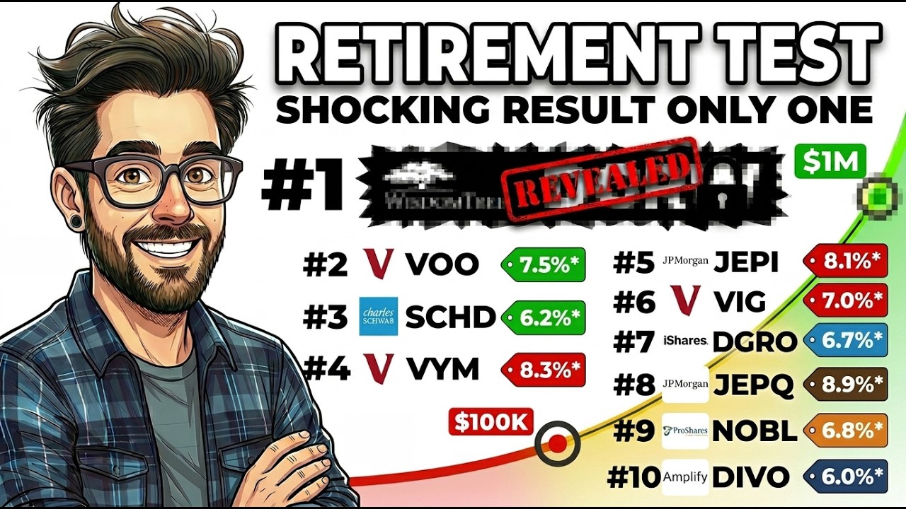 14 Retirement ETFs Ranked: What They Actually Pay at 65