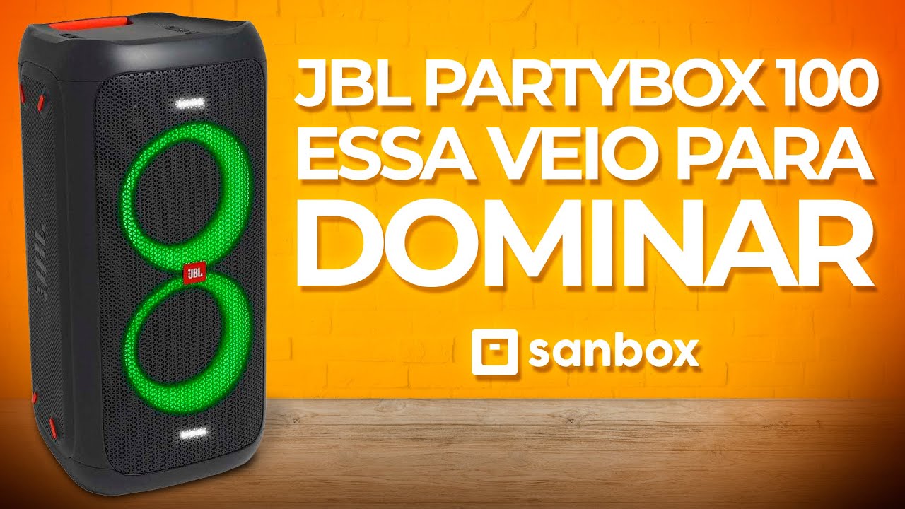 JBL Party Box 100! Essa veio para DOMINAR! Caixa de Som BLUETOOTH