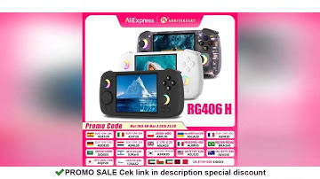 ANBERNIC RG 406H Retro Game Console Android 13 Unisoc T820 64-bit Game Player 4.0 Inch IPS Touch Scr