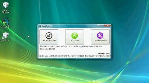 How to reboot ipod touch 2g with quicktether