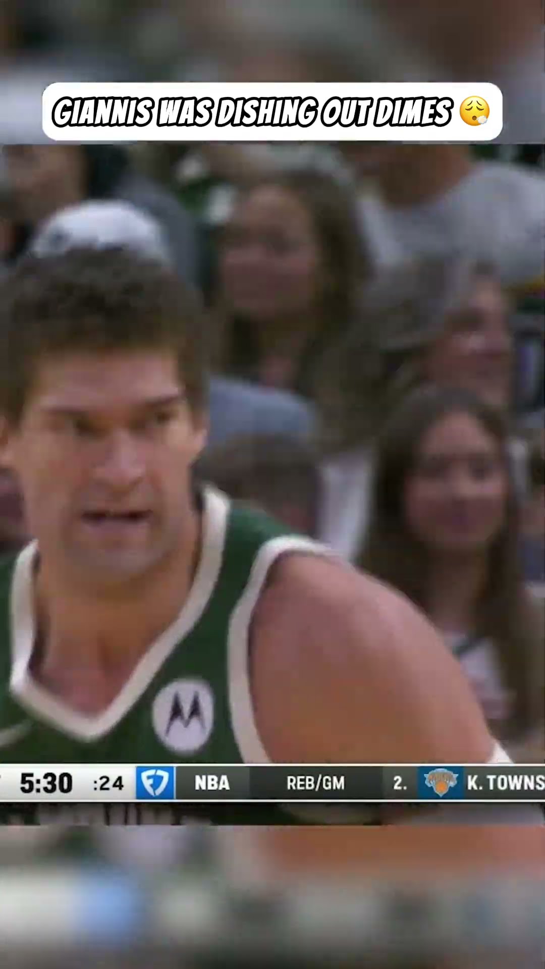 Giannis had 13 assists in his triple-double against the Kings ?