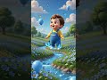 💙 Blue Color Magic | Learn Blue Color with Baby Goozy 🌈 #kidssongs #nurseryrhymes #kidsshorts #poems