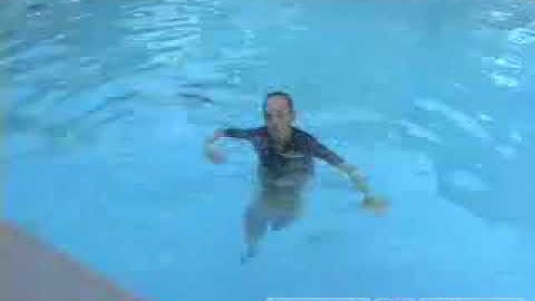 Teaching a Child to Tread Water When Swimming