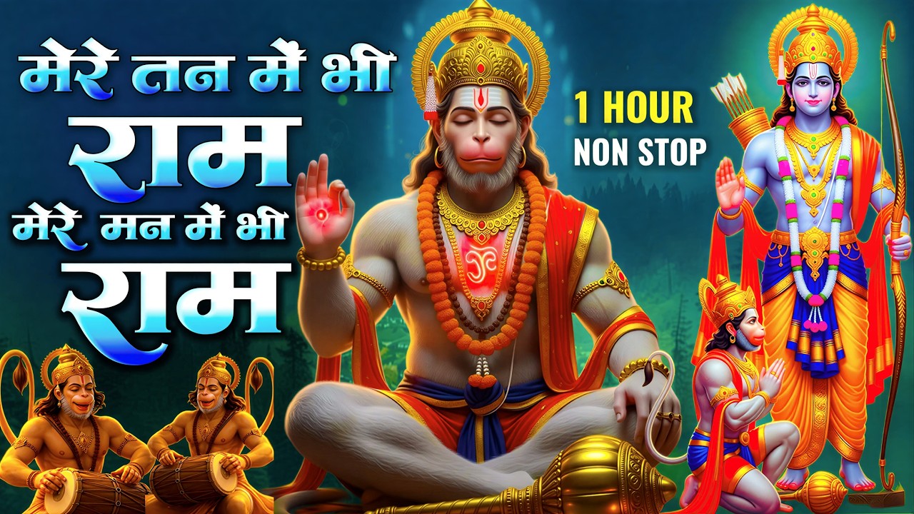 1 Hour Nonstop मेरे तन में भी राम मेरे मन में भी राम Ram Naam Jap Powerful Ram Bhajan