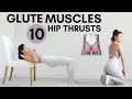 Breakdown of the Glute Muscles Activated in 10 Different Hip Thrust | Booty Building Exercises