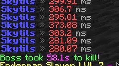 Hypixel Skyblock - T4 Voidgloom solo sub 60 on 300ms in 3/4 storm wither goggles without ender relic