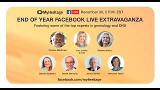 End-of-the-year Facebook LIVE Extravaganza with Genealogy and DNA Experts!