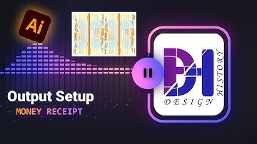 CTP Output Complete #Money_Receipt_Setting || Illustrator Advanced || Tutorial Bangla