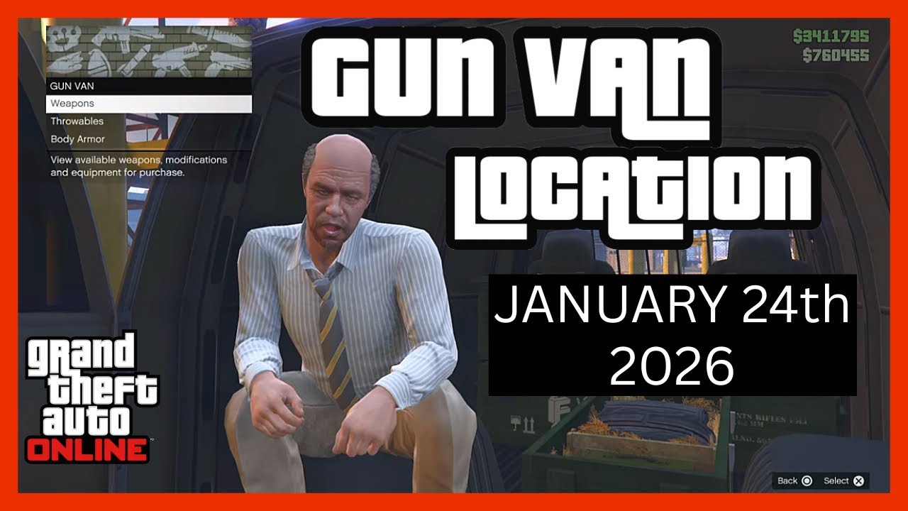 Gun Van Location Today January 24th 2026 GTA 5 ONLINE RAILGUN IN 