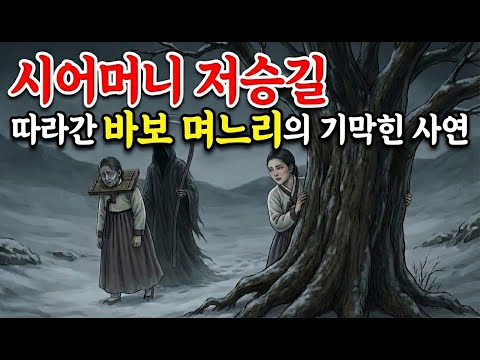 시어머니 저승길 따라간 바보 며느리의 기막힌 사연 | 야담·옛날이야기·전설·민담·잠들기전듣는이야기