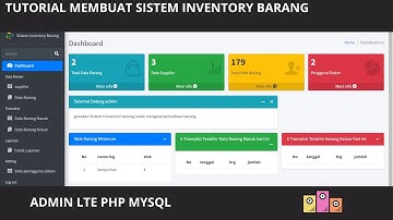 Tutorial mudah dan cepat membuat sistem inventory berbasis web dengan php MySQL