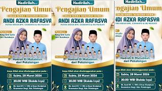 🔴Live PENGAJIAN UMUM NING UMI LAILA RANGKA KHITANAN ANANDA ANDI AZKARAFASYA  KLUNJUKAN SRAGI