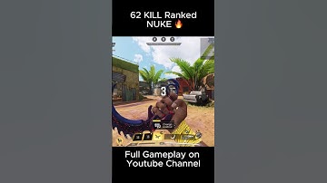 62 kill Nuke 4 #codm #nukeplayers #callofduty #cod #rankednuke #firstpersonshooter #codmobile #nukeg