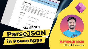 ParseJSON function in PowerApps