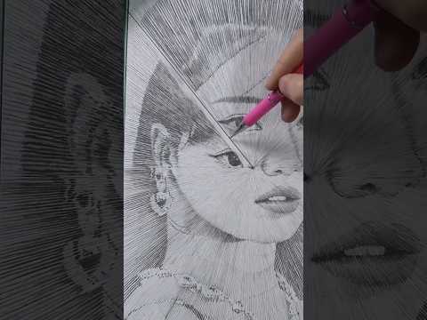 Drawing NingNing with a thread #aespa #ningning #artdrawing #betterthings