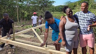 How they do it in Westmoreland | my sister house starts today | building a house for my big sister