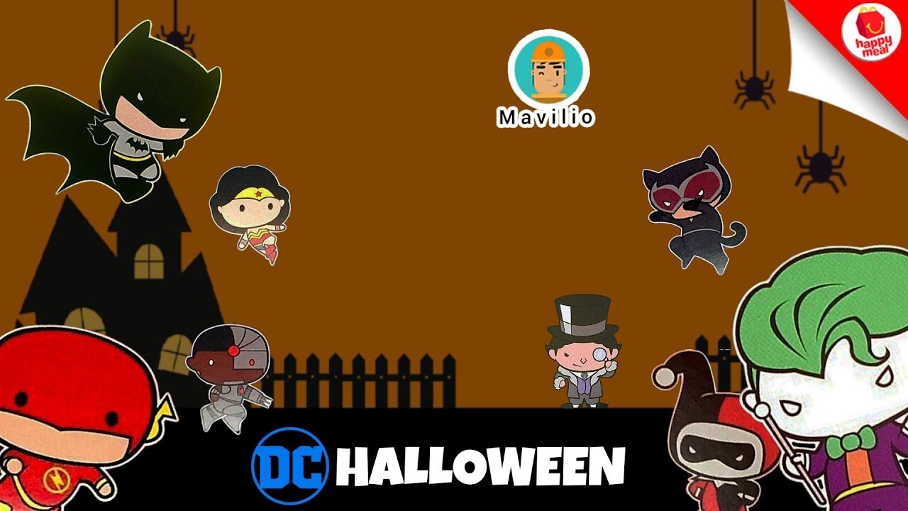 2022 McDonald's DC Halloween Happy Meal UK Toys Set 110 Complete