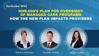 Webinar  HHS OIG's Plan for Oversight of Managed Care Programs