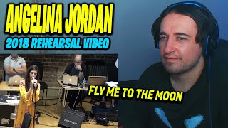 Angelina Jordan (12) - Fly Me To The Moon - Quincy Jones - 2018 (rehearsal video) REACTION!!