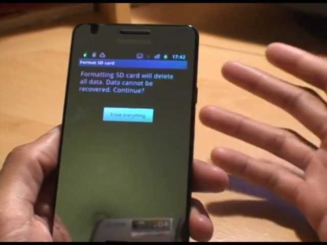How to Install & Format a Micro SD Card on a Samsung Galaxy S2 / Android  Smartphone - YouTube