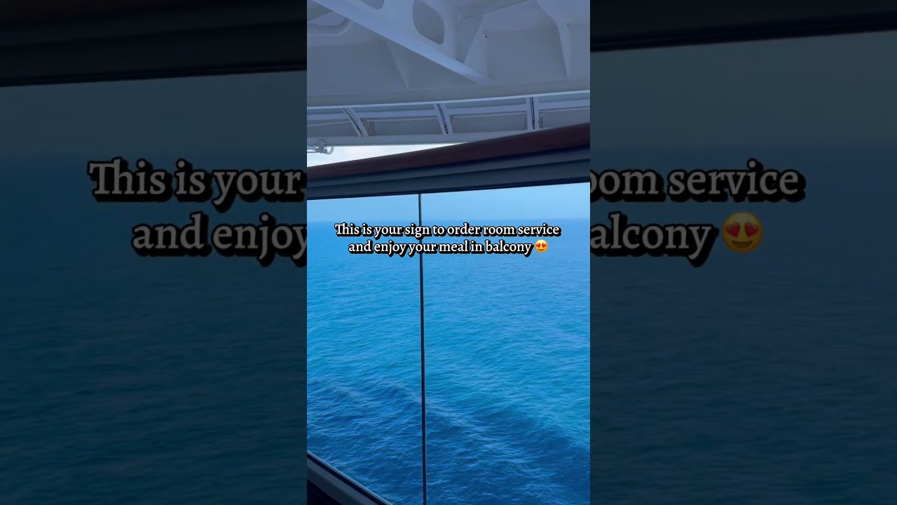 It’s your sign to enjoy balcony on cruise #cruisetips #cruise #cruiseadventures
