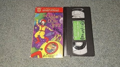 The Wacky Adventures Of Ronald McDonald - The Visitors From Outer Space (1999) VHS 🚀🌌