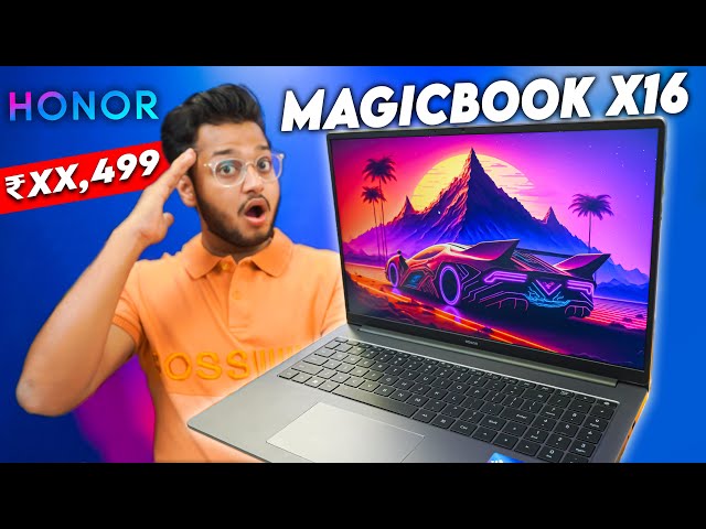 Best Laptop Under ₹50000🔥 Honor MagicBook X16 Intel i5 12th Gen, 16 inch Display class=