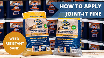 How to Apply Joint-It Fine: Block Paving Jointing Sand