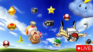 This is how it feels to play mario kart with items falling from the sky