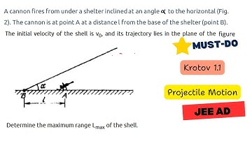 Projectile Motion |  Krotov Book Q1.1  | JEE Ad / Olympiad