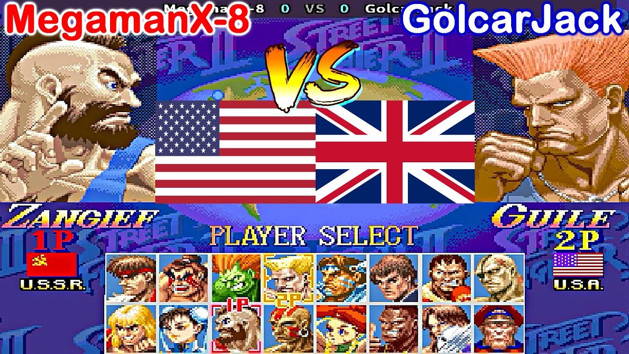 Super Street Fighter II X: Grand Master Challenge - MegamanX-8 vs GolcarJack