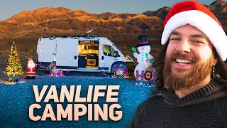 Vanlife Camping in Desert ALONE For Christmas