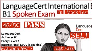 LanguageCert International ESOL SELT B1 Listening, Reading, Writing & Speaking|| Computer based 2023