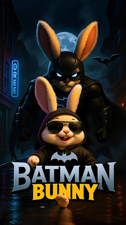 BATMAN BUNNY - The Bunny Idol #funnyshorts #sajaboys