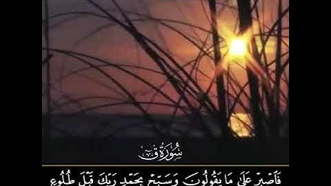 تلاوة قصيرة روعة مت سورة ق بصوت الشيخ ماهر المعيقلي