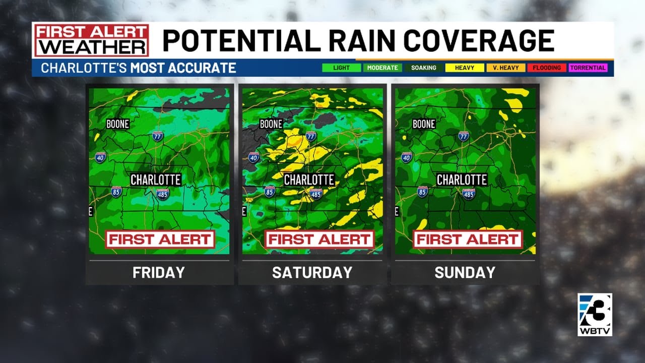 First Alerts in place through the weekend weekend due to potential rain ...