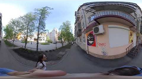 [360] 360 Video, Russia, walking in Tomsk, Insta360 Evo