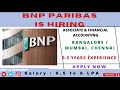JOB UPDATES – BNP PARIBAS  - FINANCIAL ACCOUNTING &amp;   ASSOCIATE ||SEEKERAS // 30 DECEMBER 2022