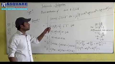 Indefinite Integration Part-4 | Integration for IIT-JEE (Main & Adv) & Boards | RS Sir from ASQUARE