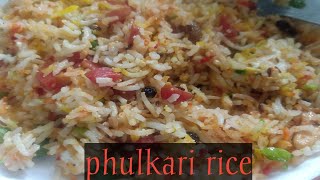 Phulkari pulao recipe || phulkari rice