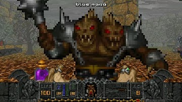 Heretic + Hexen: Hexen - Hub 2 (+Secret level) - 5th difficulty as Mage - Achievements 34/44