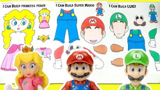 The Super Mario Bros Movie DIY Paper Dolls with Princess Peach, Mario, and Luigi