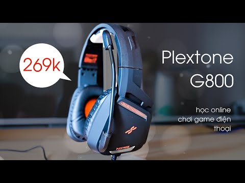 Tai nghe giá rẻ học online, chơi game có mic: Plextone G800