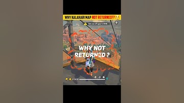 Why Kalahari Map Not Returned 🤯🎭?||Hidden Truths Of Free Fire #shorts #freefire