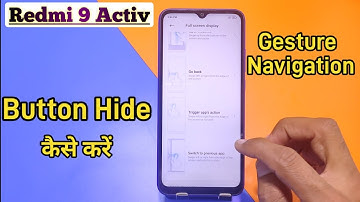 How To Hide Navigation Button in Redmi 9 Active, Redmi 9 Active Me Navigation System Hide Keise Kare