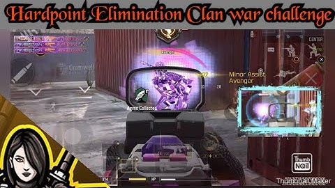 Hardpoint Elimination Clan war challenge in Hardpoint COD mobile